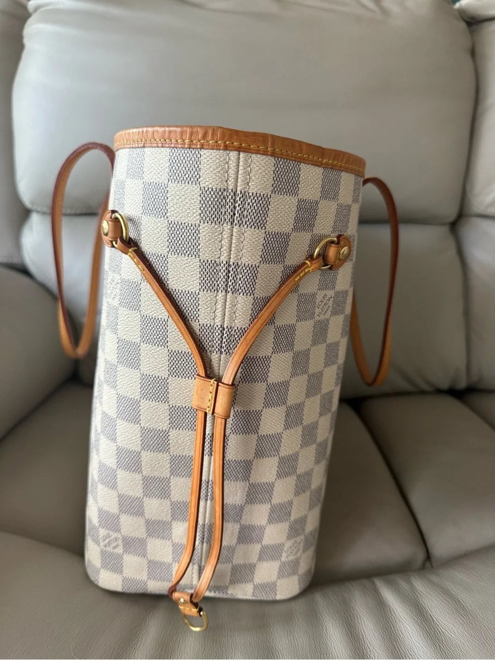 Louis Vuitton neverfull mm Damier Azur